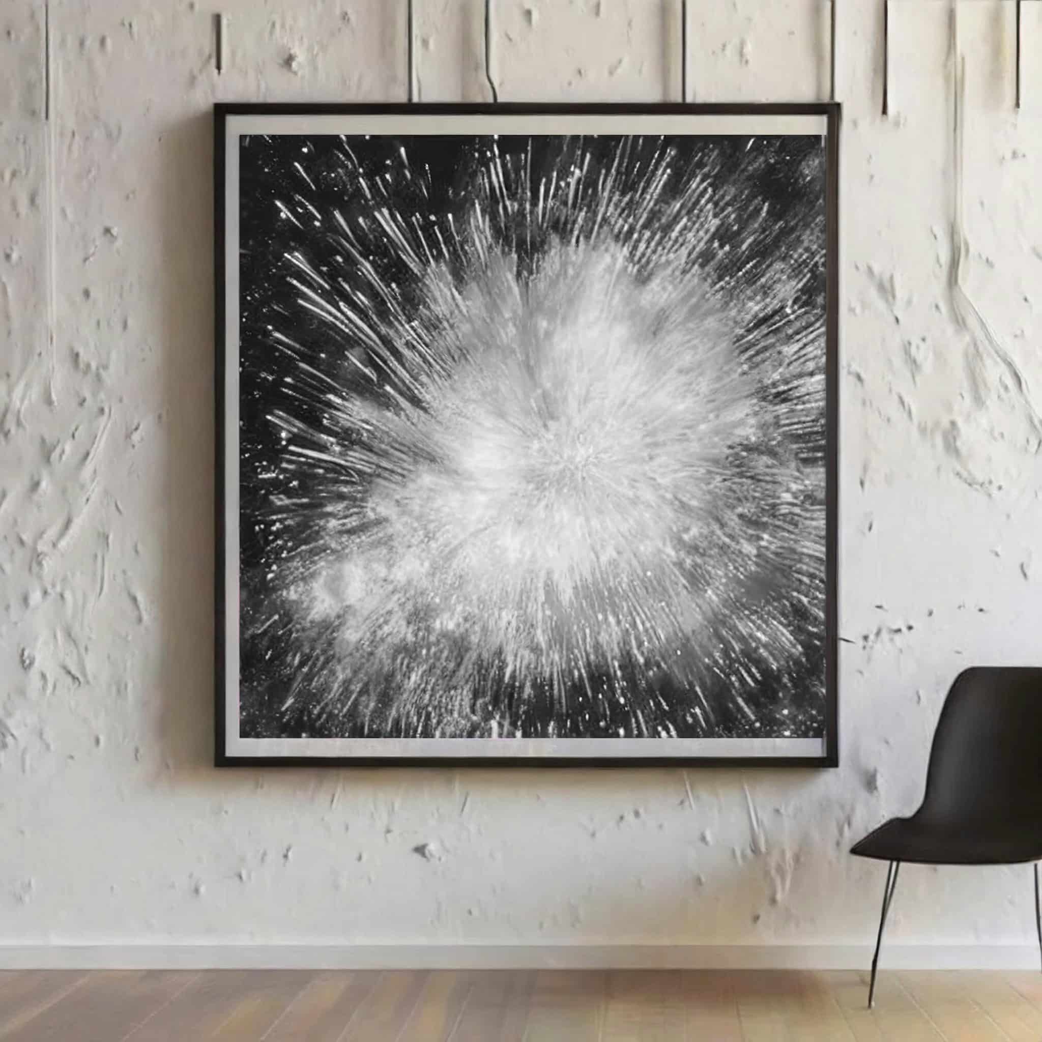 Wandbild Magic Plexiglas in Schwarz-Weiß